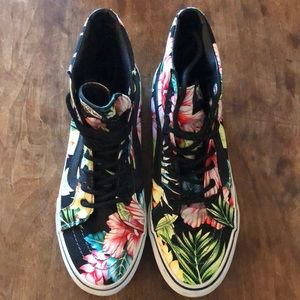 VANS SK8 HI SLIM HAWAIIAN FLORAL